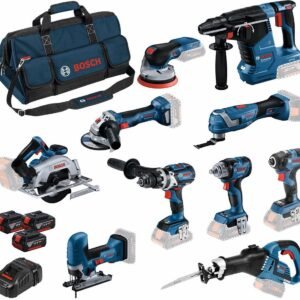 Bosch Blauw 10 Toolkit 18V | Combopack 3 x 5.0Ah + lader