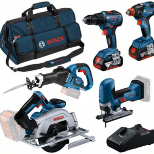 Bosch Blauw | Combopack | 5 machines | 18V | 3 x 5.0Ah + snellader