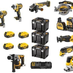 DeWalt DCK1012P4T-QW | 10-delige Combopack | XR 18 Volt | 5,0 Ah | Li-Ion | 4 accu’s – DCK1012P4T-QW
