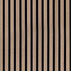 Akoestisch wandpaneel van licht eikenhout - 280 x 60 cm