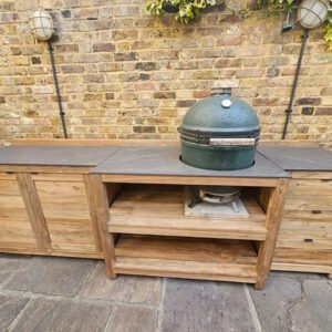 Buitenkeuken in Miami met Big Green Eg