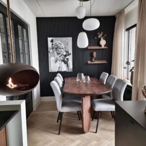 Class eikenhouten akoestisch wandpaneel - 280 x 60 cm